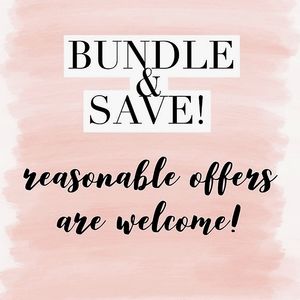 Bundle and save reasonable offers are welcome